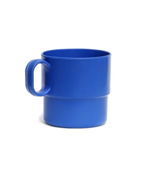 Copa de plástico azul — Foto de Stock