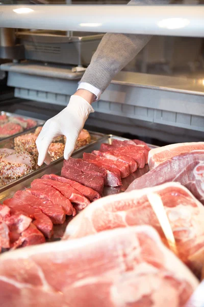Fresh Meat Counter — Stock Photo, Image