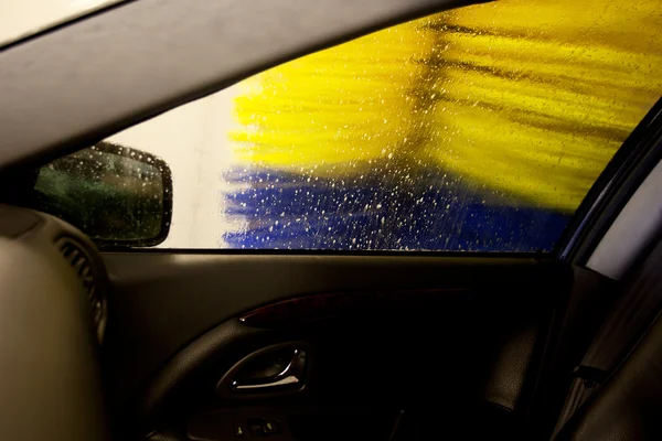 Escova de lavagem de carro — Fotografia de Stock