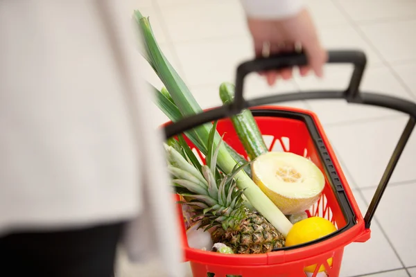 Supermarket Basket Detail — Stock Photo, Image