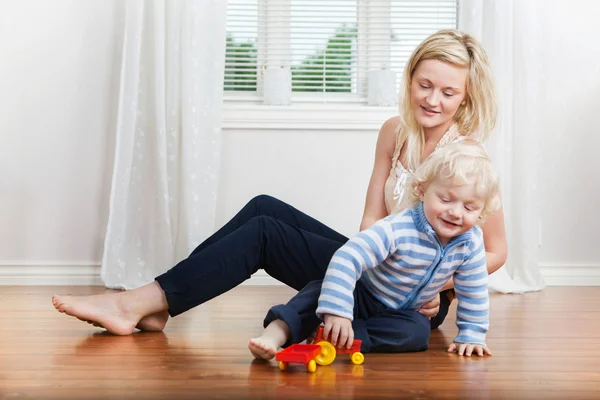 Mother and child playing Stock Image
