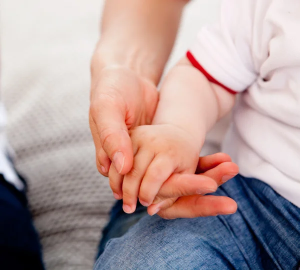 Mother and Son hands — Stock Photo, Image