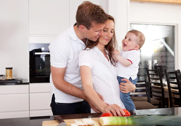 Healthy Family at Home — Stock Photo, Image