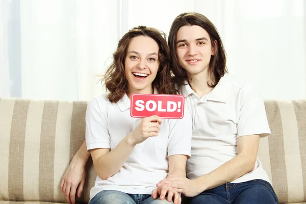Hooray, our apartment — Stock Photo, Image