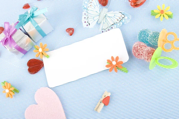 Greeting card for the newborn — Stockfoto