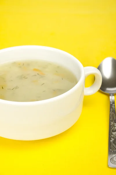 Assiette soupe "été" — Photo