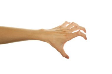 Hand ready to scratch clipart