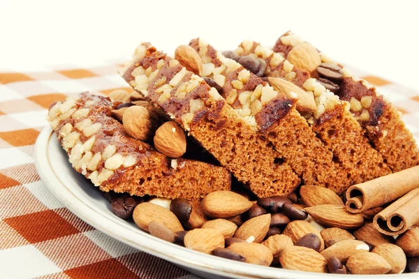 A plate full of delicious snacks — Stock Photo, Image