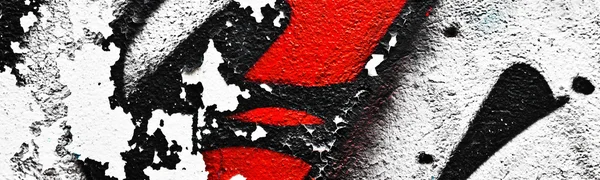 Peeling graffiti close-up — Fotografia de Stock