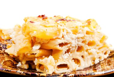 Delicious homemade mac and cheese clipart