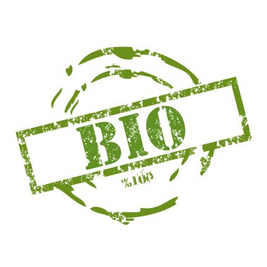 Bio rubber stamp clipart