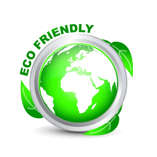 Zielony Eco przyjazny vector_1 — Wektor stockowy