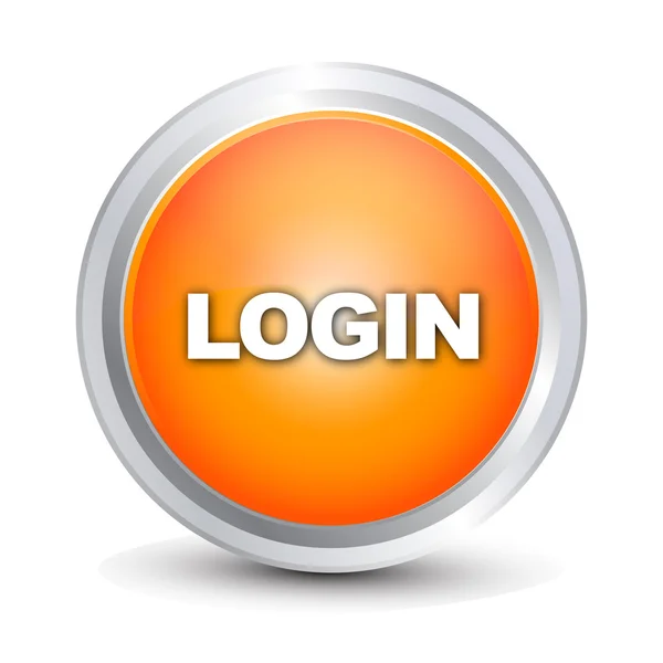 Login glossy button — Stock Vector