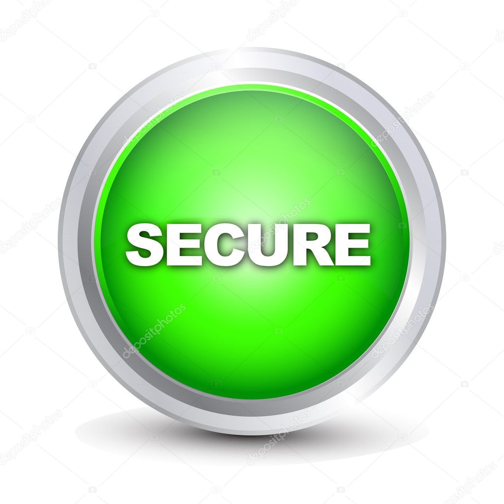 Secure glossy button