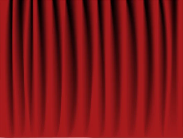 Красный бархатный занавес — стоковый вектор