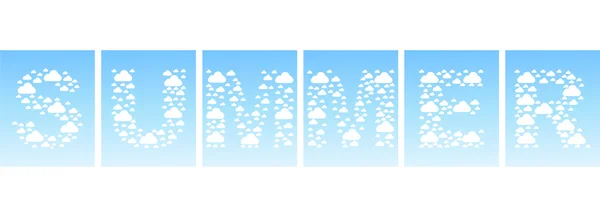 Summer clouds — Stock Vector