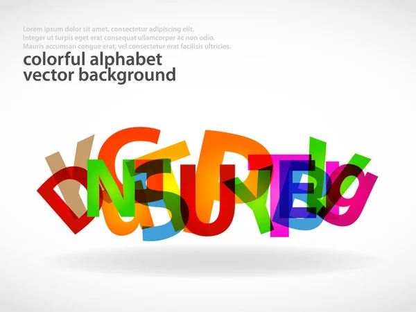 Alphabet fond abstrait — Image vectorielle