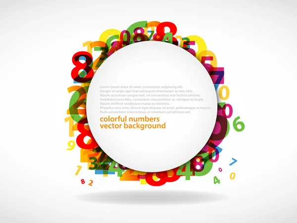 Modern Abstract numbers background — Stock Vector