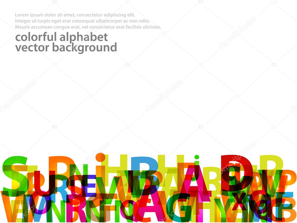 Abstract Alphabet Background