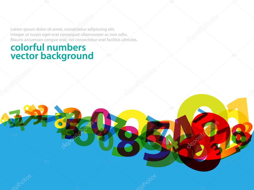 Numbers background