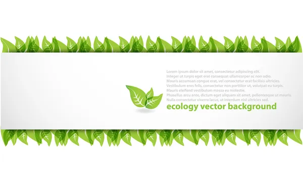 Modern abstract ecology background — Stock Vector