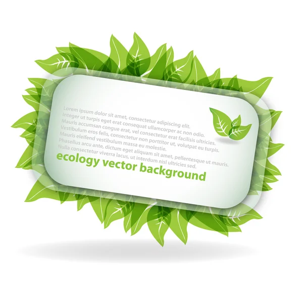 Abstract ecology background — Stock Vector