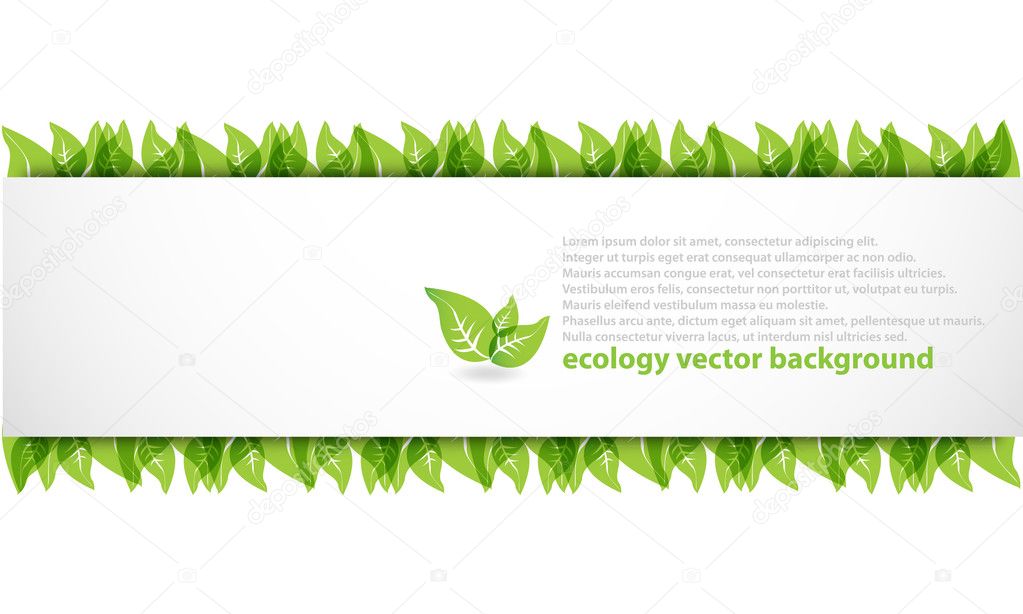 Modern abstract ecology background
