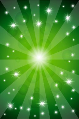 Light burst with shiny glitter stars. clipart