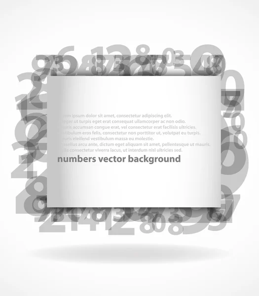 Absztrakt számok background_2 — Stock Vector