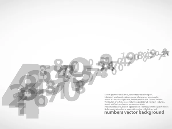 Abstract numbers background — Stock Vector