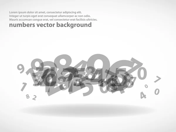 Abstract Numbers — Stock Vector