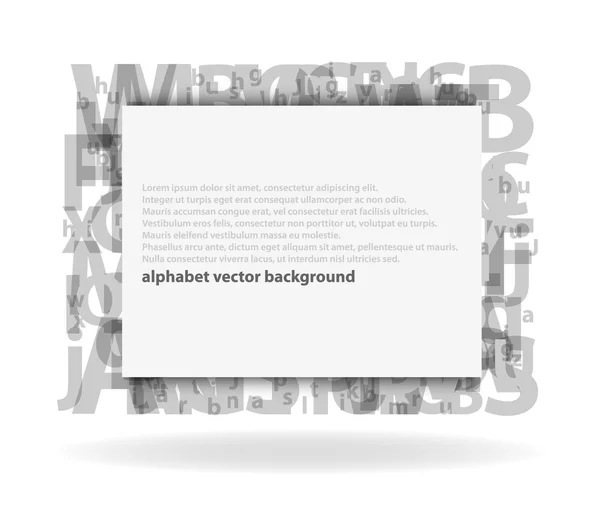 Vector de letras abstractas — Vector de stock