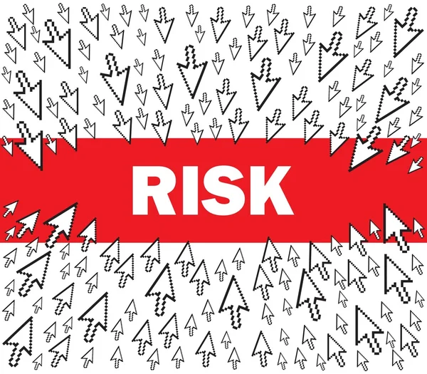 Conceito de risco — Vetor de Stock