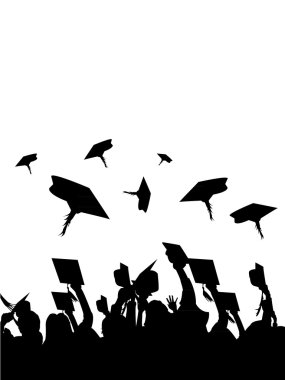 Isolated Graduation vector clipart