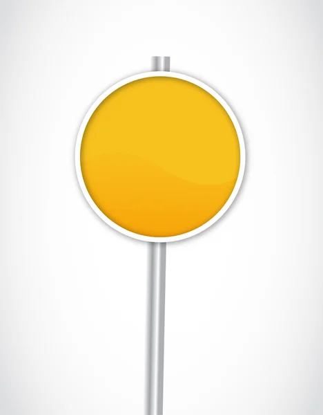 Άδειο κίτρινη πινακίδα — Διανυσματικό Αρχείο