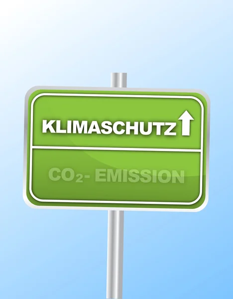 CO2-verkeersbord — Stockvector