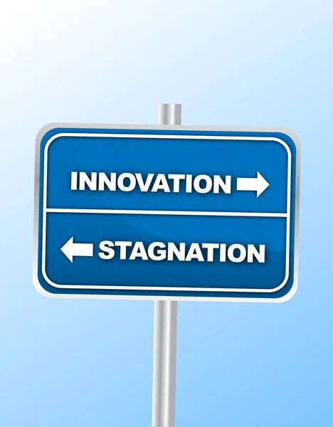 イノベーションの道路標識 — ストックベクタ