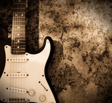 Grunge guitar clipart