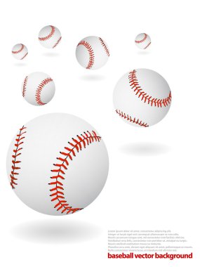 Baseball balls clipart