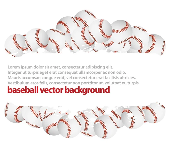 Vektor baseball labda 2 — Stock Vector