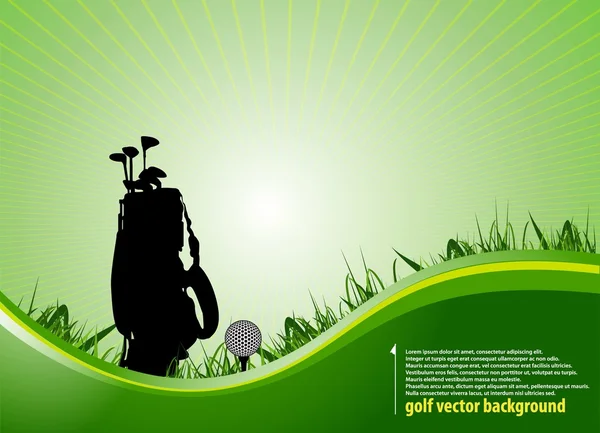 Tło zielony golf — Wektor stockowy