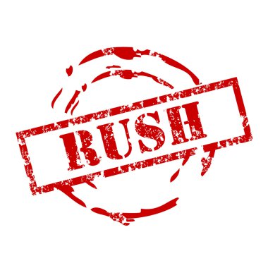 Rush stamp clipart