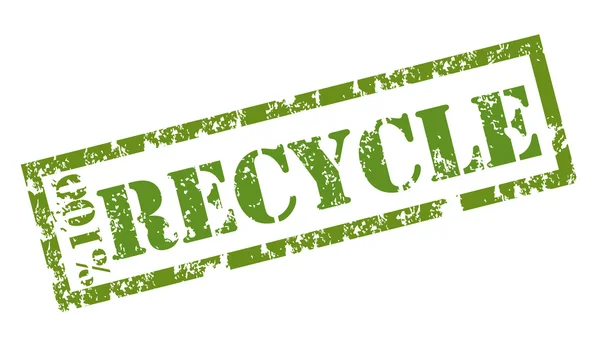 Recycler le tampon en caoutchouc — Image vectorielle