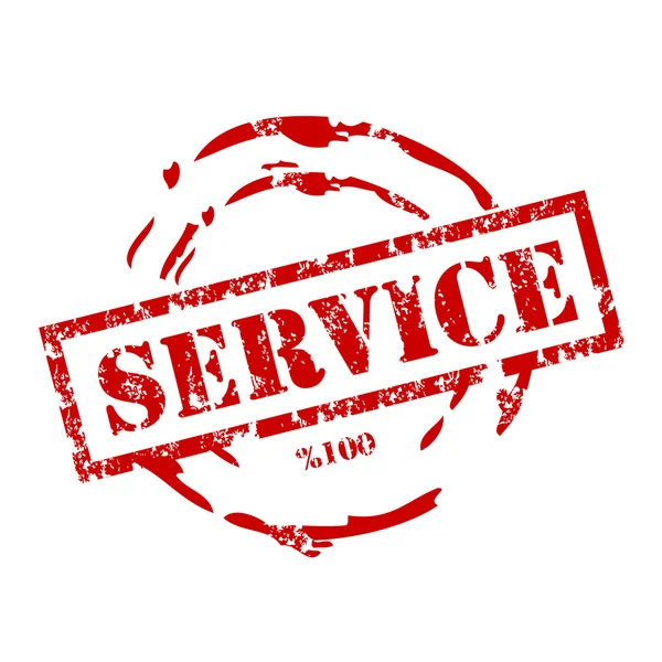 Service tampon caoutchouc — Image vectorielle
