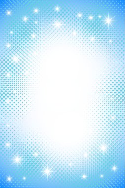 Blue halftone background. clipart