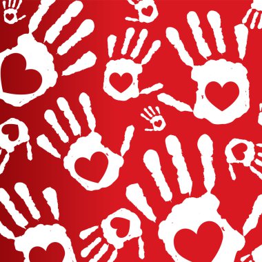 Love print hands clipart