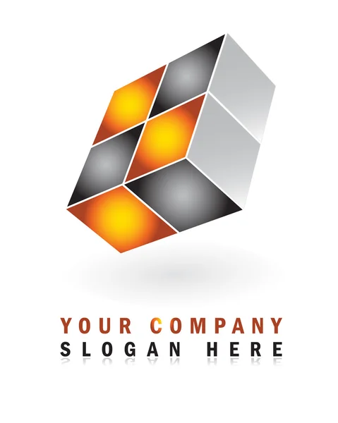 Design de logotipo de negócios 3D — Vetor de Stock