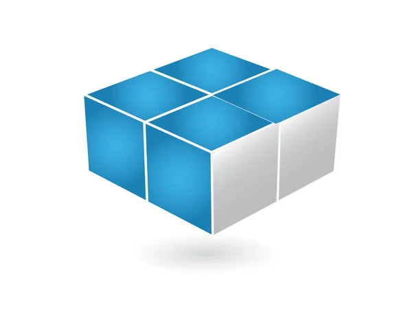 Κύβος-λογότυπο του — Διανυσματικό Αρχείο