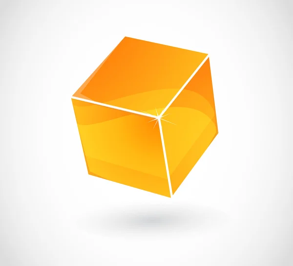Cubo abstrato — Vetor de Stock