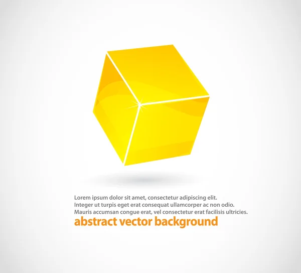 Abstracte kubus logo — Stockvector